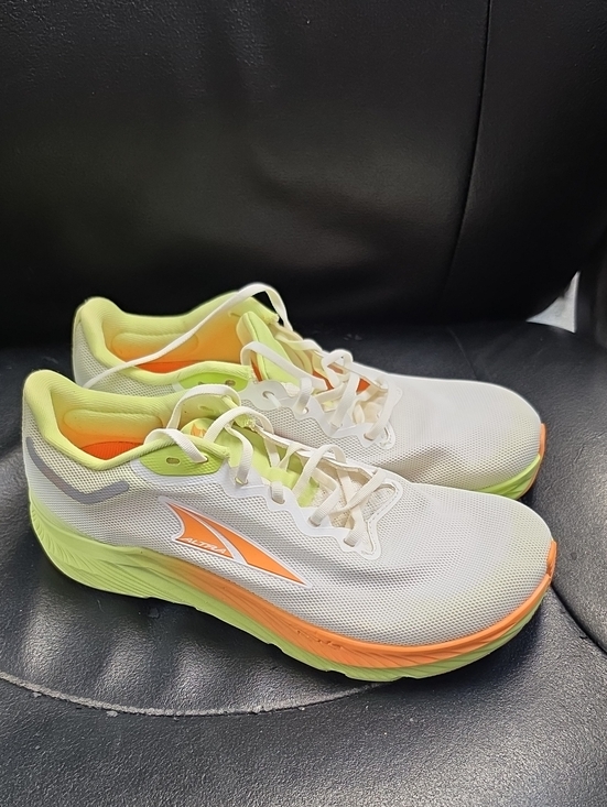 Altra Shoes - Altra Women's White Running Shoes with Lime and Orange Accents